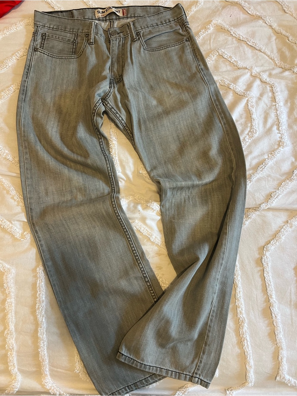 Levi's Slim Straight Gray Jeans